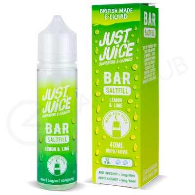 Lemon & Lime Saltfill E-Liquid by Just Juice Bar 40ml