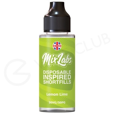 Lemon & Lime Shortfill E-Liquid by Mix Labs 100ml