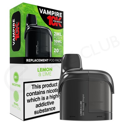 Lemon & Lime Vampire Vape 10K Refill Pod