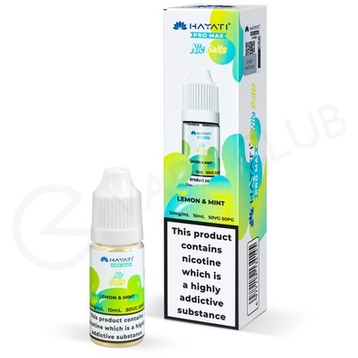 Lemon & Mint E-Liquid by Hayati Pro Max Nic Salts