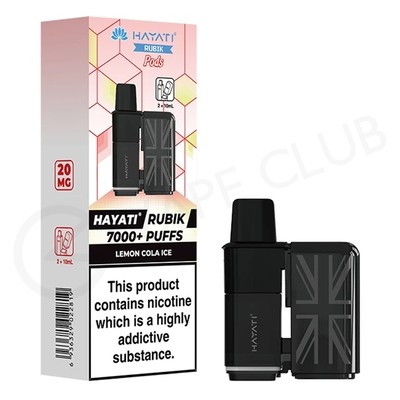 Lemon Cola Ice Hayati Rubik 7000 Refill Pack