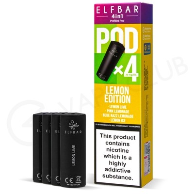 Lemon Edition Elf Bar 4 in 1 Prefilled Pods