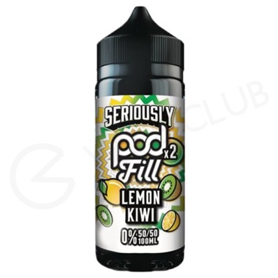 Lemon Kiwi Shortfill E-Liquid by Seriously Pod Fill x2 100ml