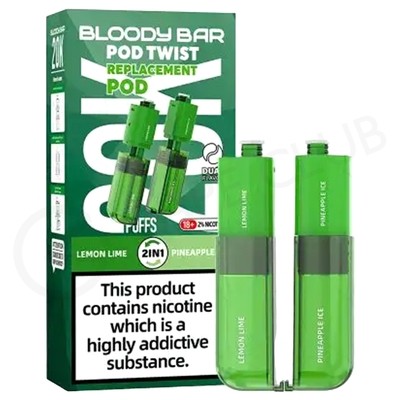 Lemon Lime & Pineapple Ice Bloody Bar Ultra Twist 20K Refill Pack