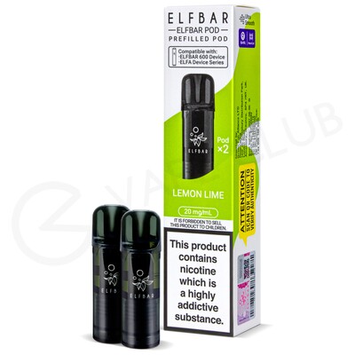 Lemon Lime Elf Bar 600 Prefilled Pods