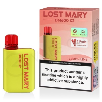 Lemon Lime Lost Mary DM600 X2 Disposable Vape
