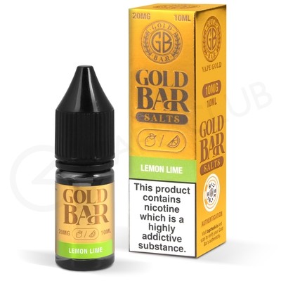 Lemon Lime Nic Salt E-Liquid by Gold Bar Salts