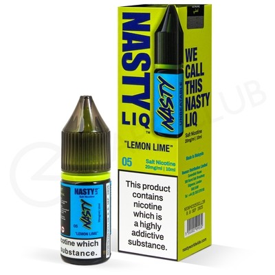 Lemon Lime Nic Salt E-Liquid by Nasty Liq