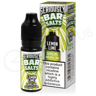 Lemon Lime Nic Salt E-Liquid by Seriously Bar Salts