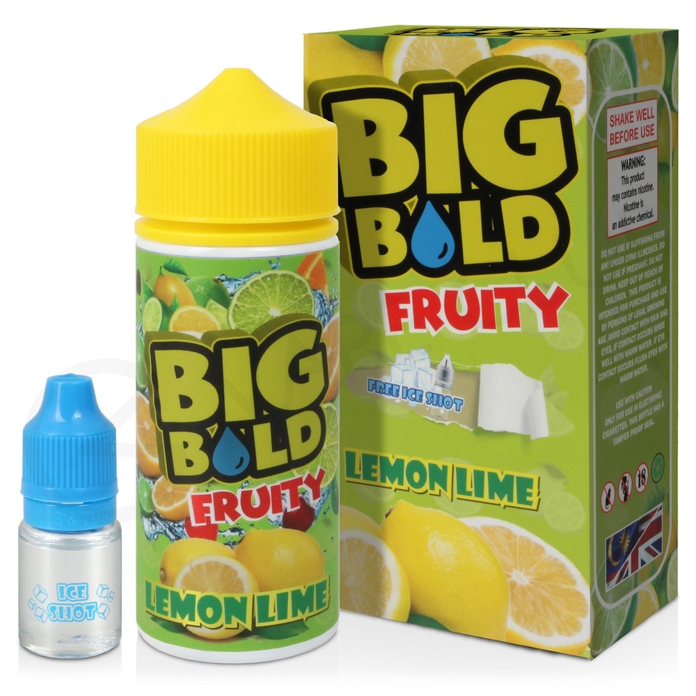Lemon Lime Shortfill ELiquid by Big Bold 100ml