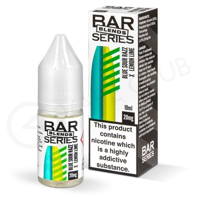 Lemon Lime x Blueberry Sour Razz Nic Salt E-Liquid by Bar Series Blends