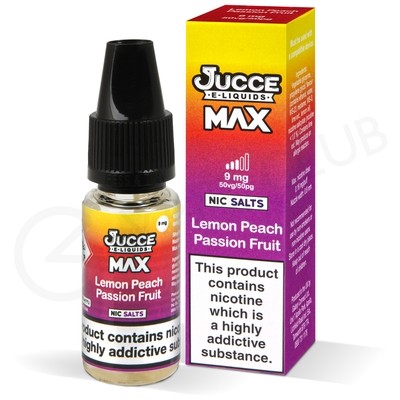 Lemon Peach Passion Fruit Nic Salt E-Liquid by Jucce Max