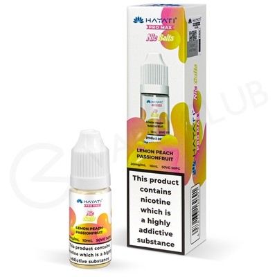 Lemon Peach Passionfruit E-Liquid by Hayati Pro Max Nic Salts