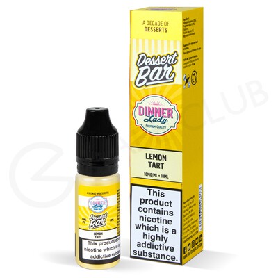 Lemon Tart Nic Salt E-Liquid by Dinner Lady Dessert Bar Salts