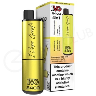 Lemonade Edition IVG 2400 Disposable Vape