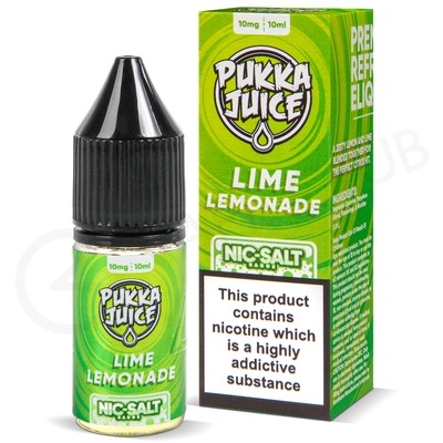 Lime Lemonade Nic Salt E-Liquid by Pukka Juice