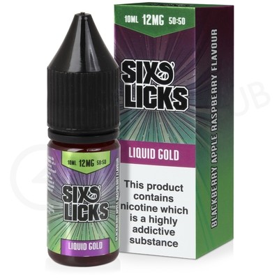 Liquid Gold E-Liquid by Six Licks 50/50