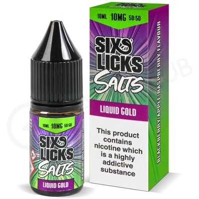 Liquid Gold E-Liquid by Six Licks 50/50