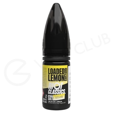 Loaded Lemon Custard Hybrid Salt E-Liquid by Riot Squad