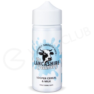Looper Cereal &amp; Milk Shortfill E-Liquid by The Lancashire Creamery 100ml