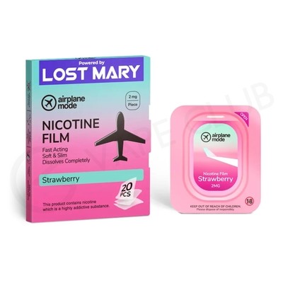 Lost Mary Strawberry Airplane Mode Nicotine Film Strips