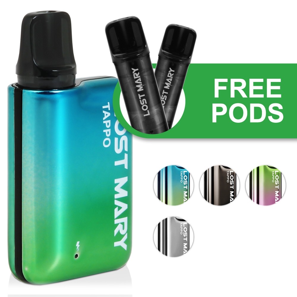 Lost Mary Tappo Vape Kit  Free Pack Of Pods Included