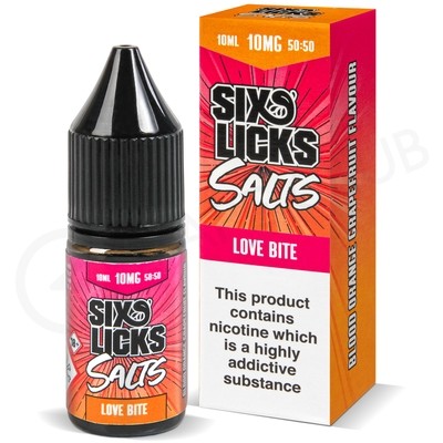 Love Bite Nic Salt E-Liquid by Six Licks