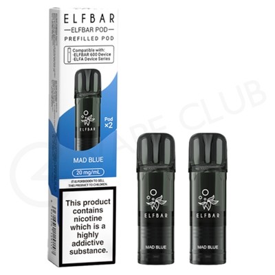 Mad Blue Elf Bar 600 Prefilled Pods