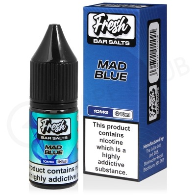 Mad Blue Nic Salt E-Liquid by Fresh Bar