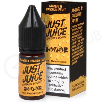 Mango & Passion Fruit E-Liquid by Just Juice 50/50