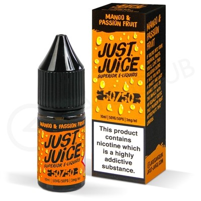 Mango & Passion Fruit E-Liquid by Just Juice 50/50