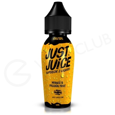 Mango & Passion Fruit Shortfill E-liquid by Just Juice 50ml