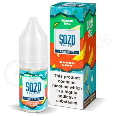 Mango Lime On Ice Nic Salt E-Liquid by SQZD