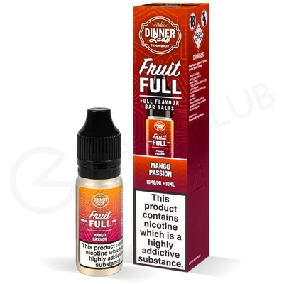 Mango Passion Nic Salt E-Liquid by Dinner Lady Fruit Full