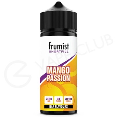 Mango Passion Shortfill E-Liquid by Frumist 100ml