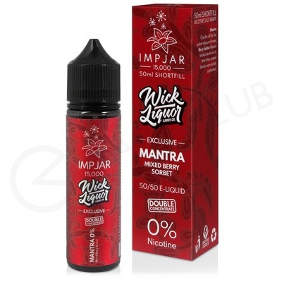 Mantra Shortfill E-Liquid by Imp Jar & Wick Liquor 50ml