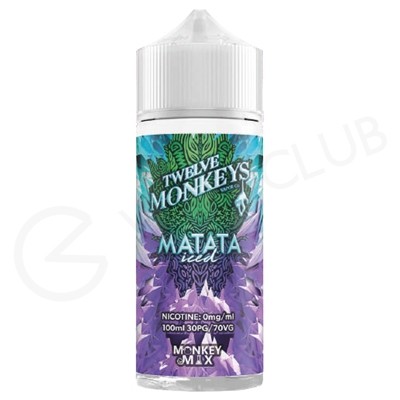 Matata Iced Shortfill E-Liquid by Twelve Monkeys 100ml