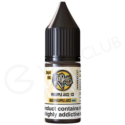 Maui Pineapple Juice On Ice Nic Salt E-Liquid by Ruthless Bar Saltz