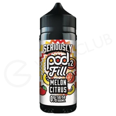 Melon Citrus Shortfill E-Liquid by Seriously Pod Fill x2 100ml