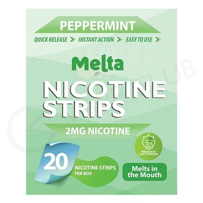 Melta Peppermint Nicotine Strips