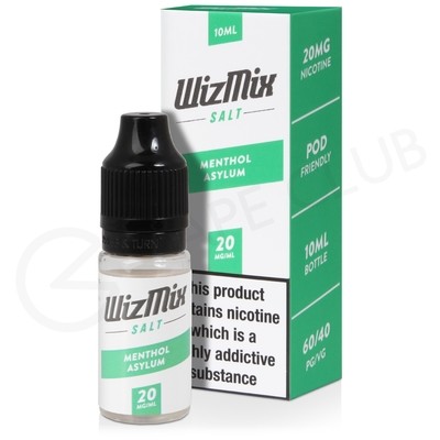 Menthol Asylum Nic Salt E-liquid by Wizmix