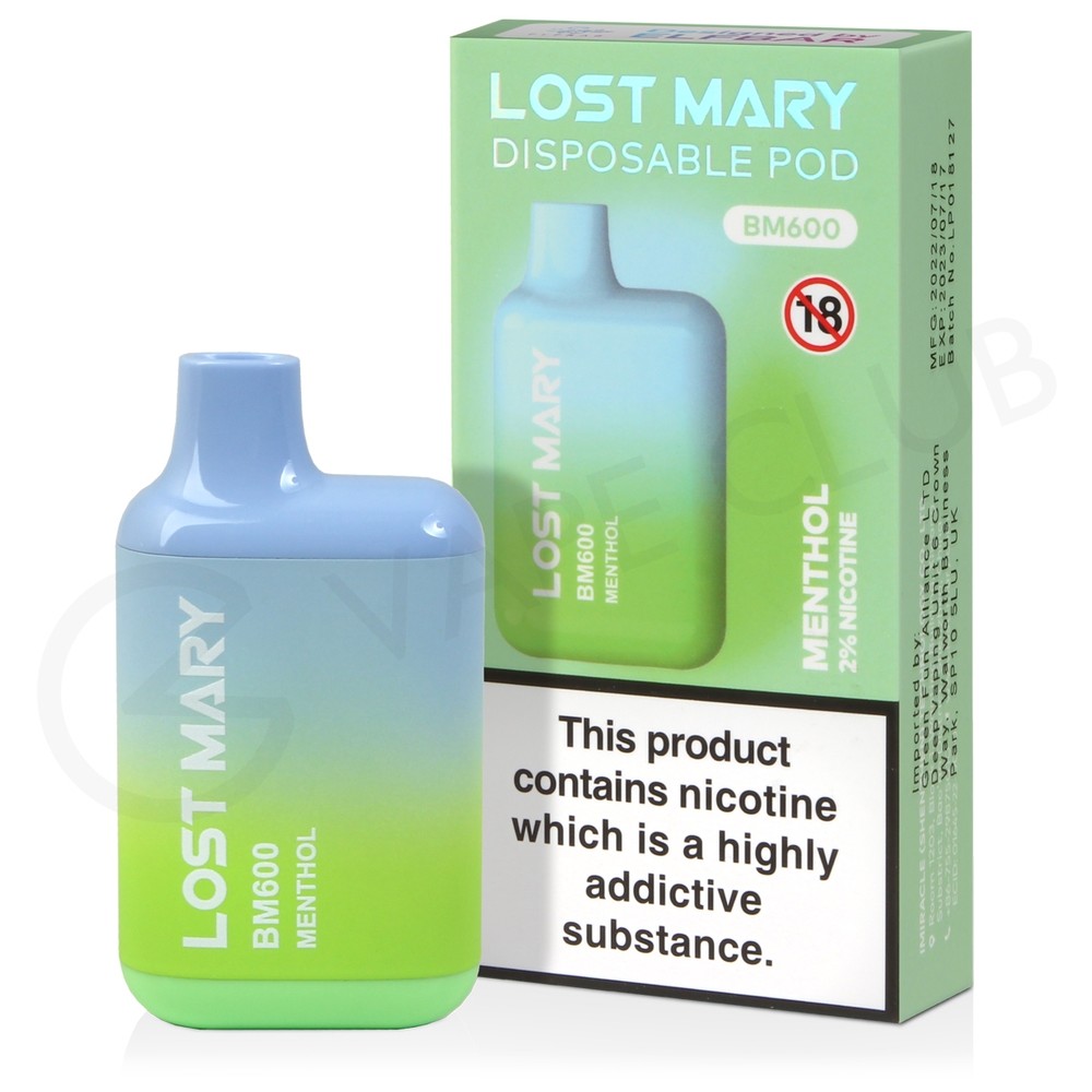 Menthol Lost Mary BM600 Disposable Vape