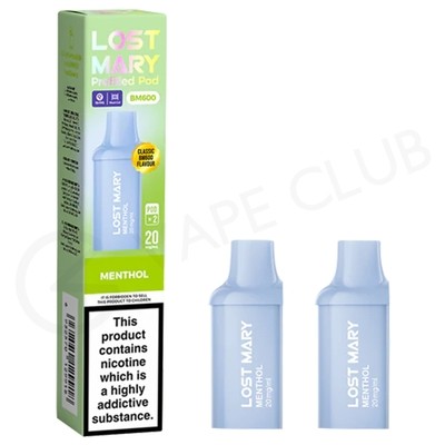 Menthol Lost Mary BM600 Prefilled Pods