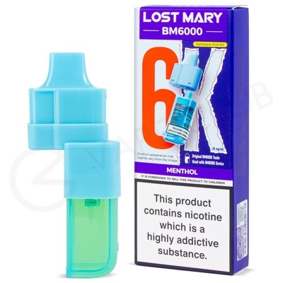 Menthol Lost Mary BM6000 Refill Pack