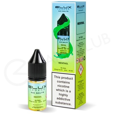 Menthol Nic Salt E-Liquid by Elux Legend