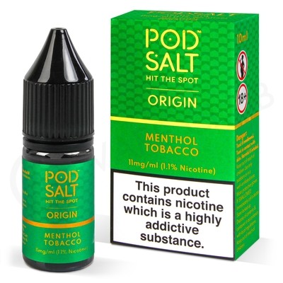 Menthol Tobacco Nic Salt E-Liquid by Pod Salt Origin