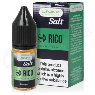 Menthol Tobacco Nic Salt E-Liquid by Wholenic Rico