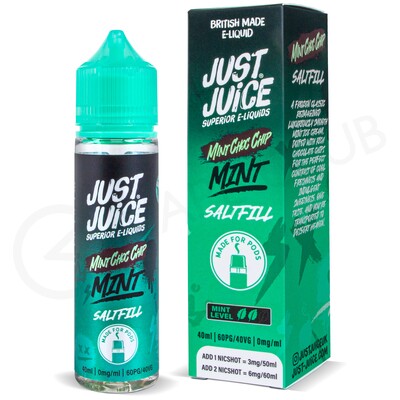 Mint Choc Chip Saltfill E-Liquid by Just Juice Menthol 40ml