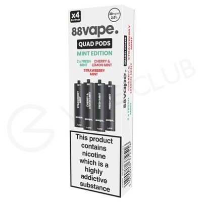 Mint Edition 88Vape Quad Prefilled Pods