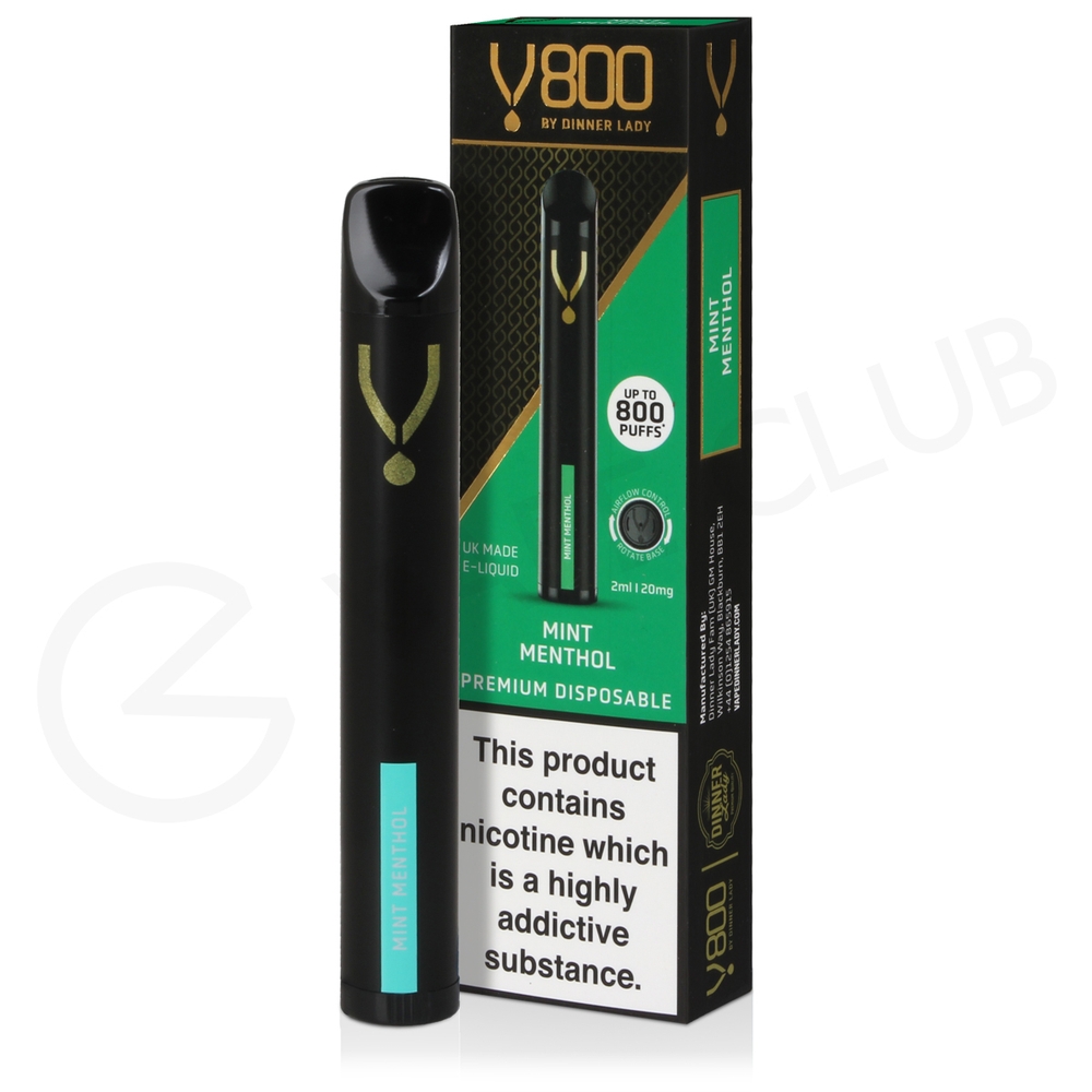 Mint Menthol V800 Dinner Lady Disposable Vape